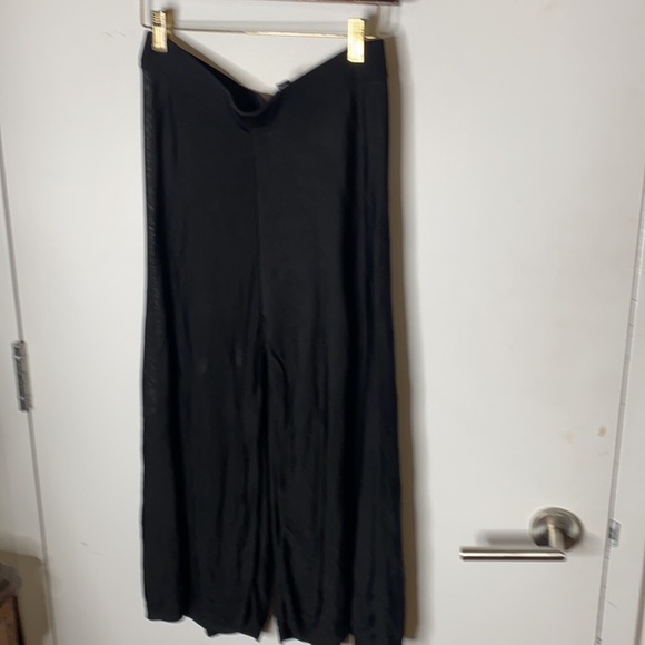 COS knit Viscose  Wide Leg Black Palazzo Pants Small